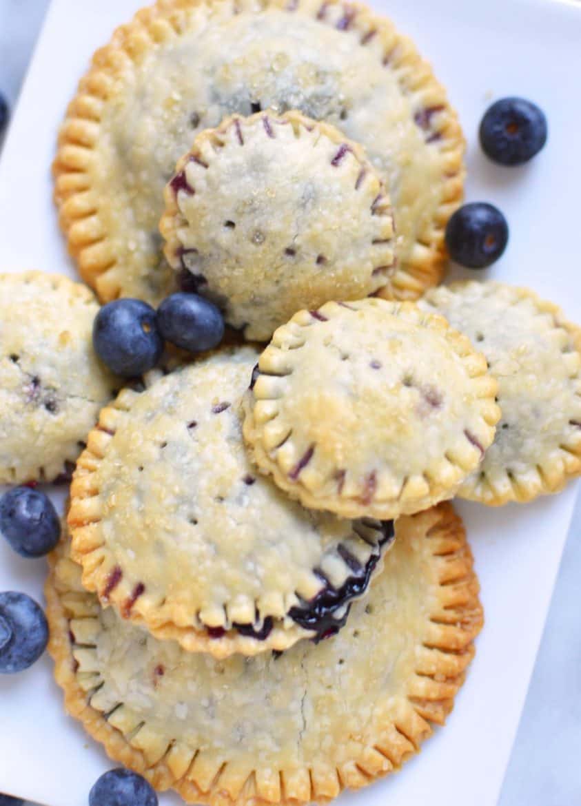 Hand Made Blueberry Mini Pies Recipe Surf And Sunshine 