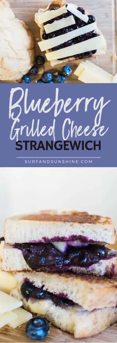 Gruyere Grilled Cheese With Blueberries Recipe