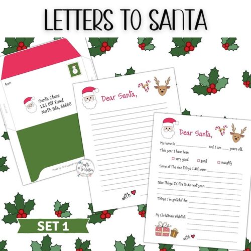 4 Free Printable Letters To Santa + How To Get A Reply