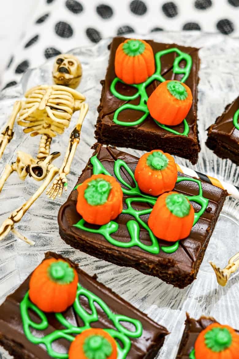 Pumpkin Patch Halloween Brownies